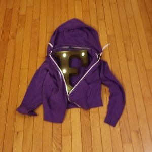 Purple zip up